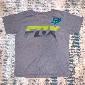 Boys gray Fox short sleeved shirt size S